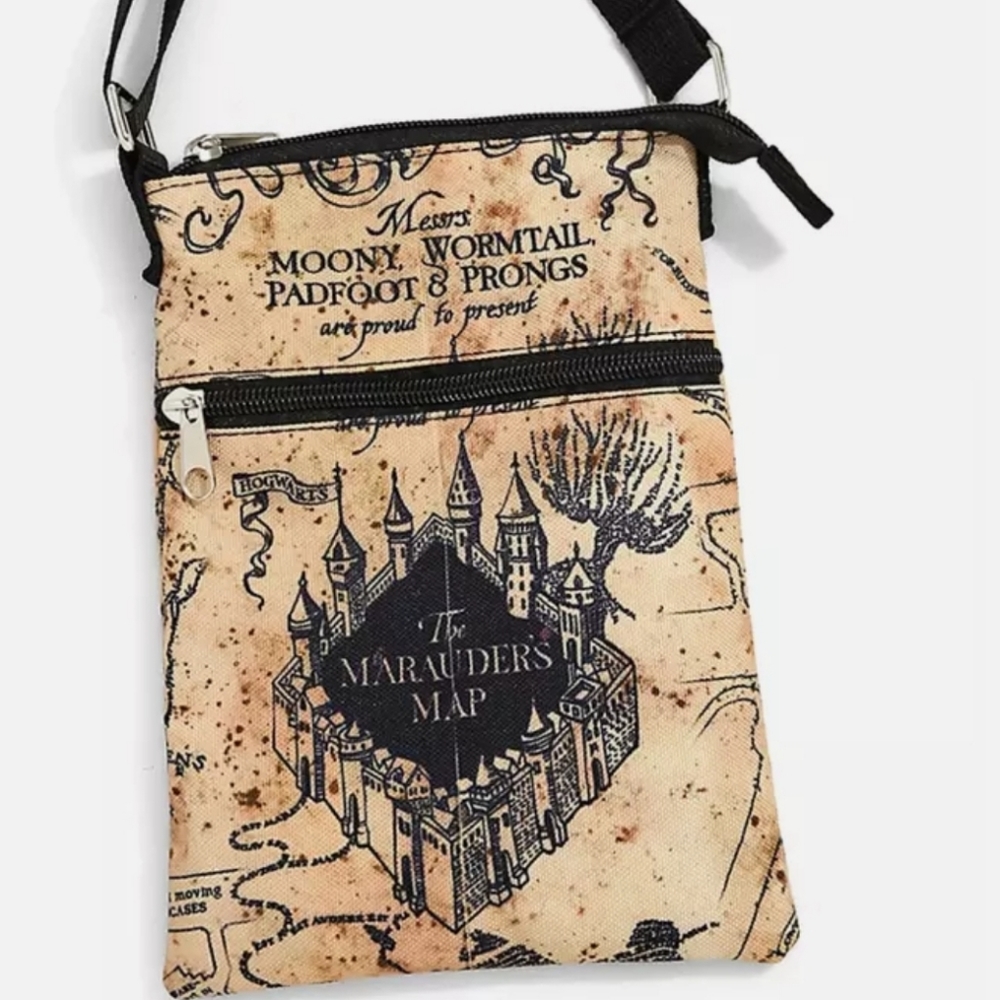 Crossbody purse Harry Potter Marauders map bag